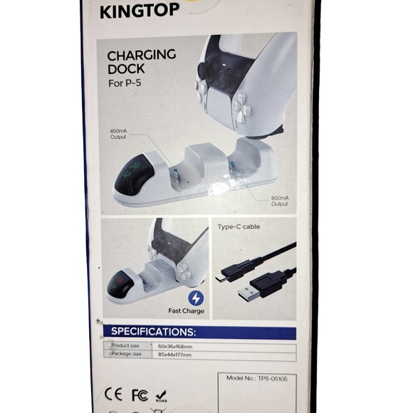 PlayStation Dual Sense PS5 Controller Charger with USB C Cable -LED Indicator - Picture 3 of 7